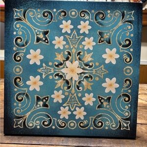 Floral Patterned Canvas Art